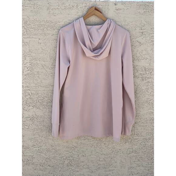 Women's Nike Dri Fit Pull Over Lightweight Hoodie Light Pink - Medium - Picture 3 of 7